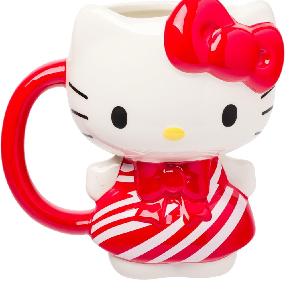 Hello Kitty Candy Cane Dress Mug
